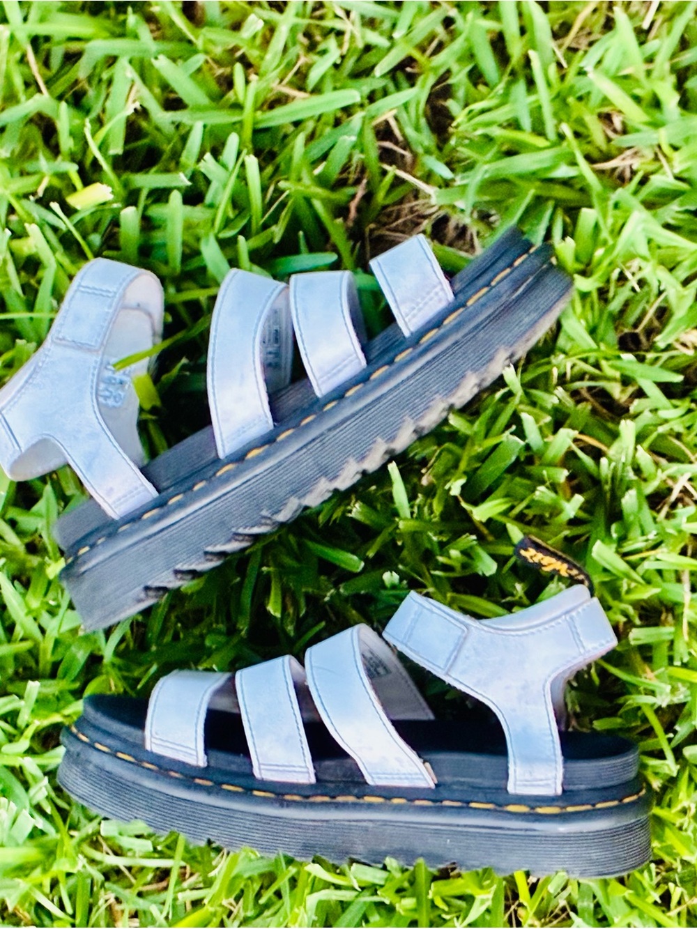 Dr. Martens BLAIRE HYDRO LEATHER STRAP SANDALS 8 Ladies